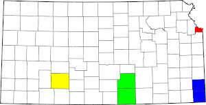 Map of Kansas Gaming Zones Under KELA